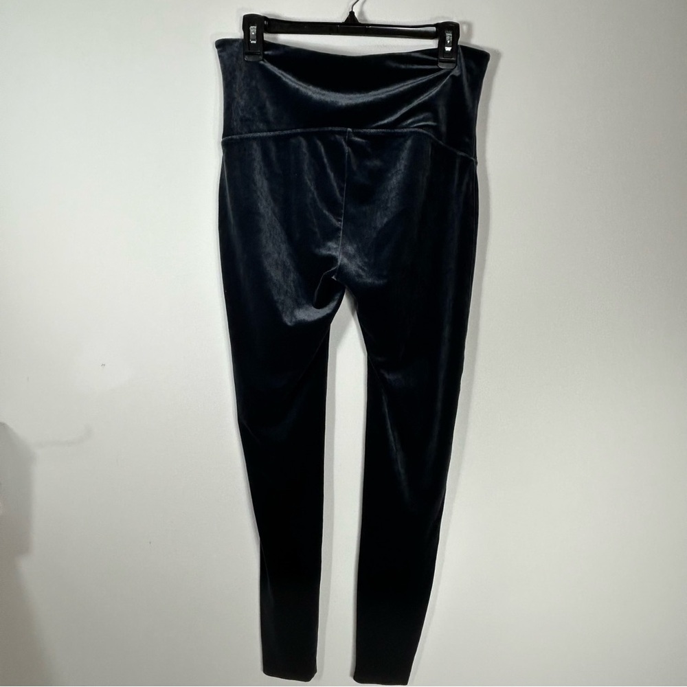SPANX Slate Blue Velvet High-Rise Leggings Size 1X - Picture 3 of 11